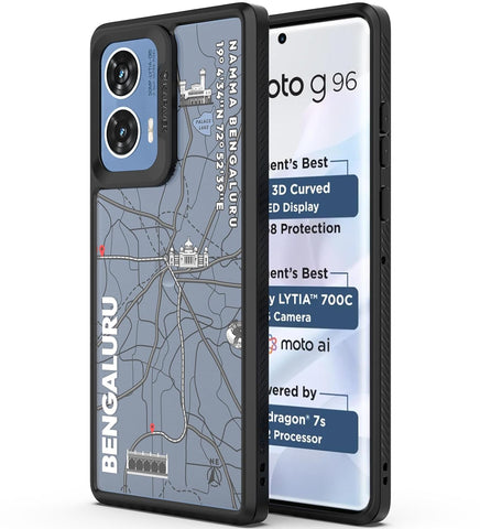 Motorola G96 5G Back Cover Case | GPS Edition (Bangalore) Impulse - Black