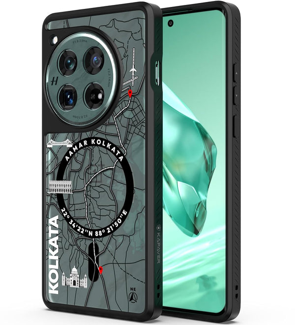 OnePlus 12 Back Cover Case | GPS Edition (Kolkata) Mag X - Black