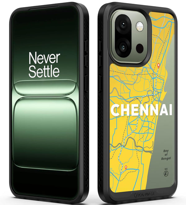 OnePlus 13S Back Cover Case | GPS Edition (Namma Chennai) Impulse - Black