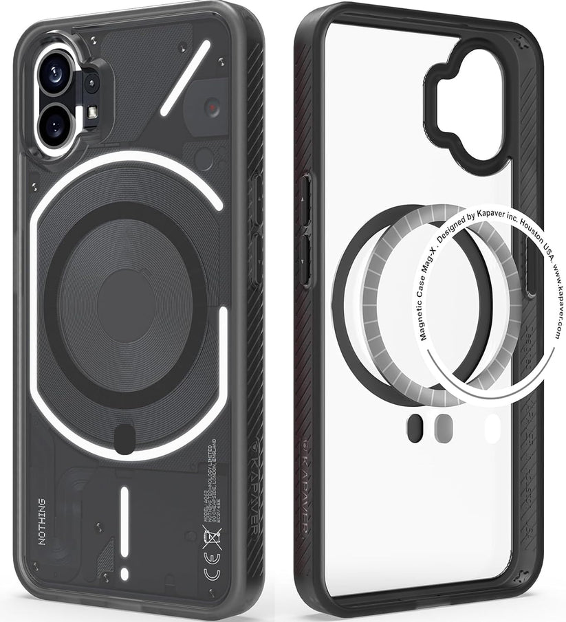 Kapaver Mag-X Smoke Black Case for Nothing Phone 1