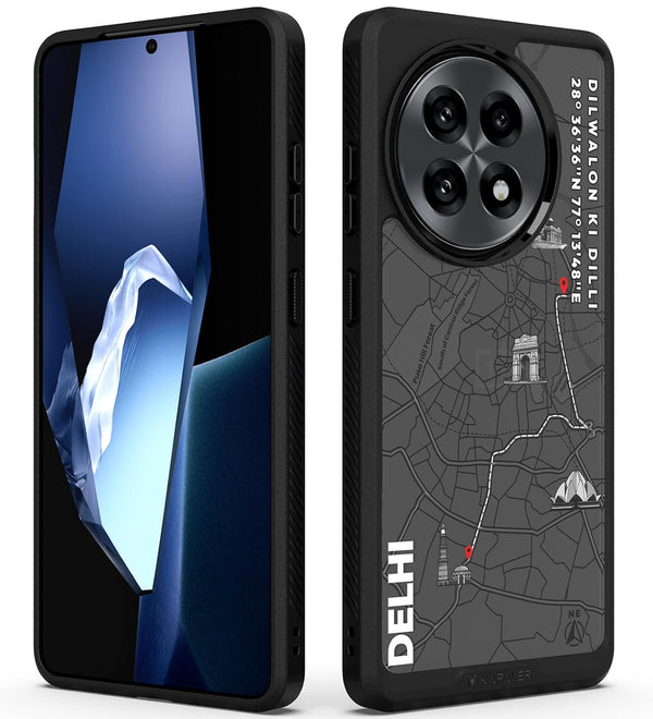 OnePlus 13R Back Cover Case | GPS Edition (Delhi) Impulse - Black