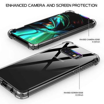 Foso Silicone TPU Back Cover case for Samsung Galaxy S10E - (Transparent)