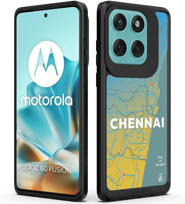 Motorola Edge 60 Fusion Back Cover Case | GPS Edition (Namma Chennai) Impulse - Black