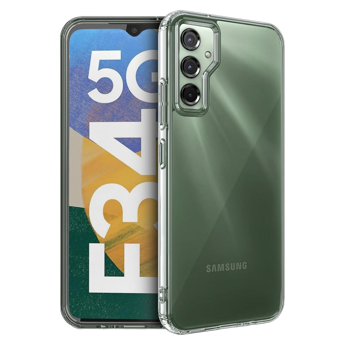 Samsung Galaxy F34 5G Back Cover Case | Frosted - Crystal Clear