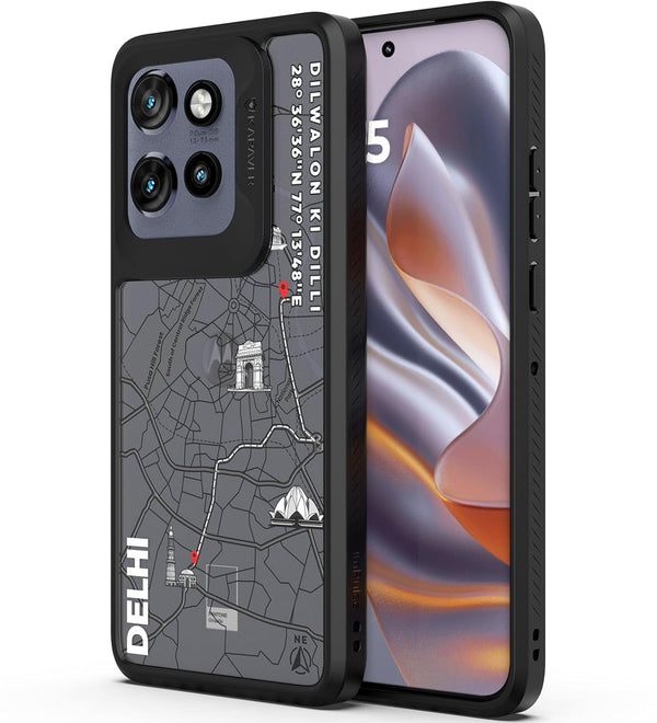 Moto Edge 50 Neo Back Cover Case | GPS Edition (Delhi) Impulse - Black