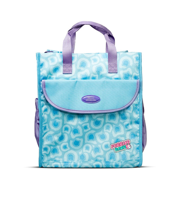 HELLO DRAGON by Kapaver Reusable Lunch Bag for Kids & Women | Insulated Tote Bag for School, Office, Picnic & Travel | Lightweight 13L Lunch Bag with Spacious Storage - Baby Blue