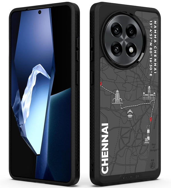 OnePlus 13R Back Cover Case | GPS Edition (Namma-Chennai) Impulse - Black