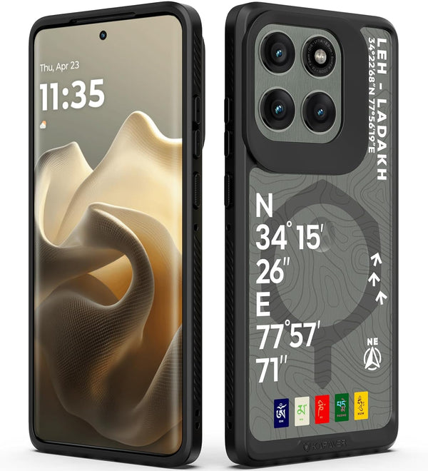 Motorola Edge 60 Pro Back Cover Case | GPS Edition (Leh-Ladakh) Impulse - Black