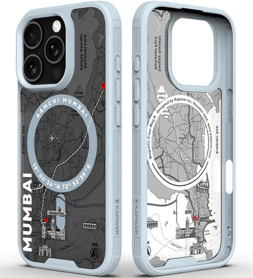 iPhone 16 Pro Back Cover Case | GPS Edition (Mumbai) Mag X - Gray