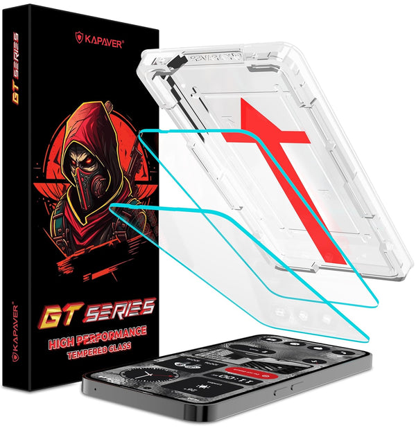 Nothing Phone 2 Tempered Glass Screen Protector Guard | Glass HD - 2 Pack (with 2 EasyDo Applicator)