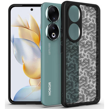 Honor 90 Back Cover Case | Hybrid - (Stripe Cube Black)