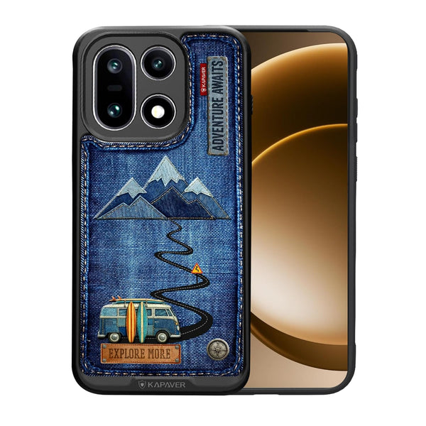 OnePlus 15 Back Cover Case | Denim Adventure Mag X - Black