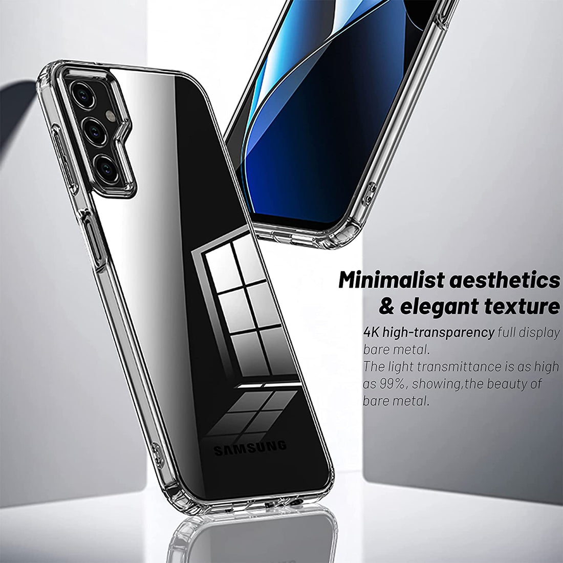 Samsung Galaxy A34 5G Back Cover Case | Hybrid - Crystal Clear