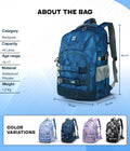 Comfortable backpack for teens with padded straps