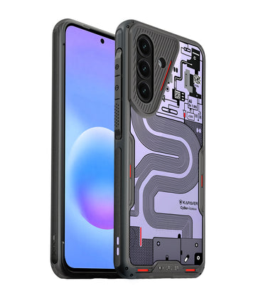 Samsung Galaxy A57 Back Cover Case | CyBer-i Edition iON-X - Smoke Black