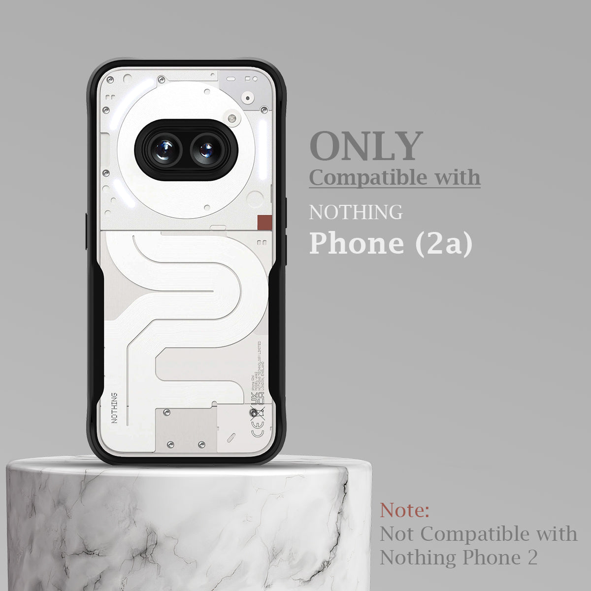 Nothing Case Best Nothing Phone 2a / 2a Plus (FOSO) Back Cover Case | Wings - Black