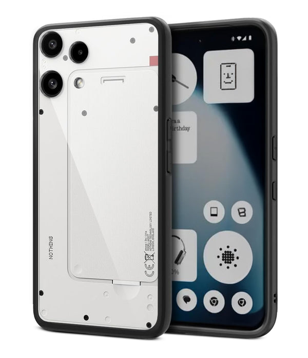 Nothing Phone 3a lite Back Cover Case | Essential - Black