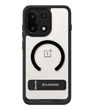 OnePlus 15 Back Cover Case | Mag X With Kick Stand - Black
