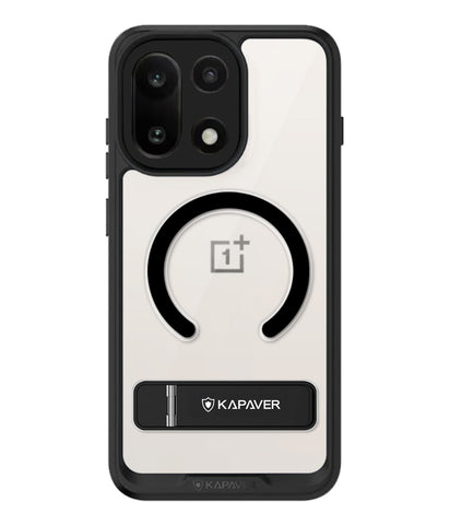 OnePlus 15 Back Cover Case | Mag X With Kick Stand - Black