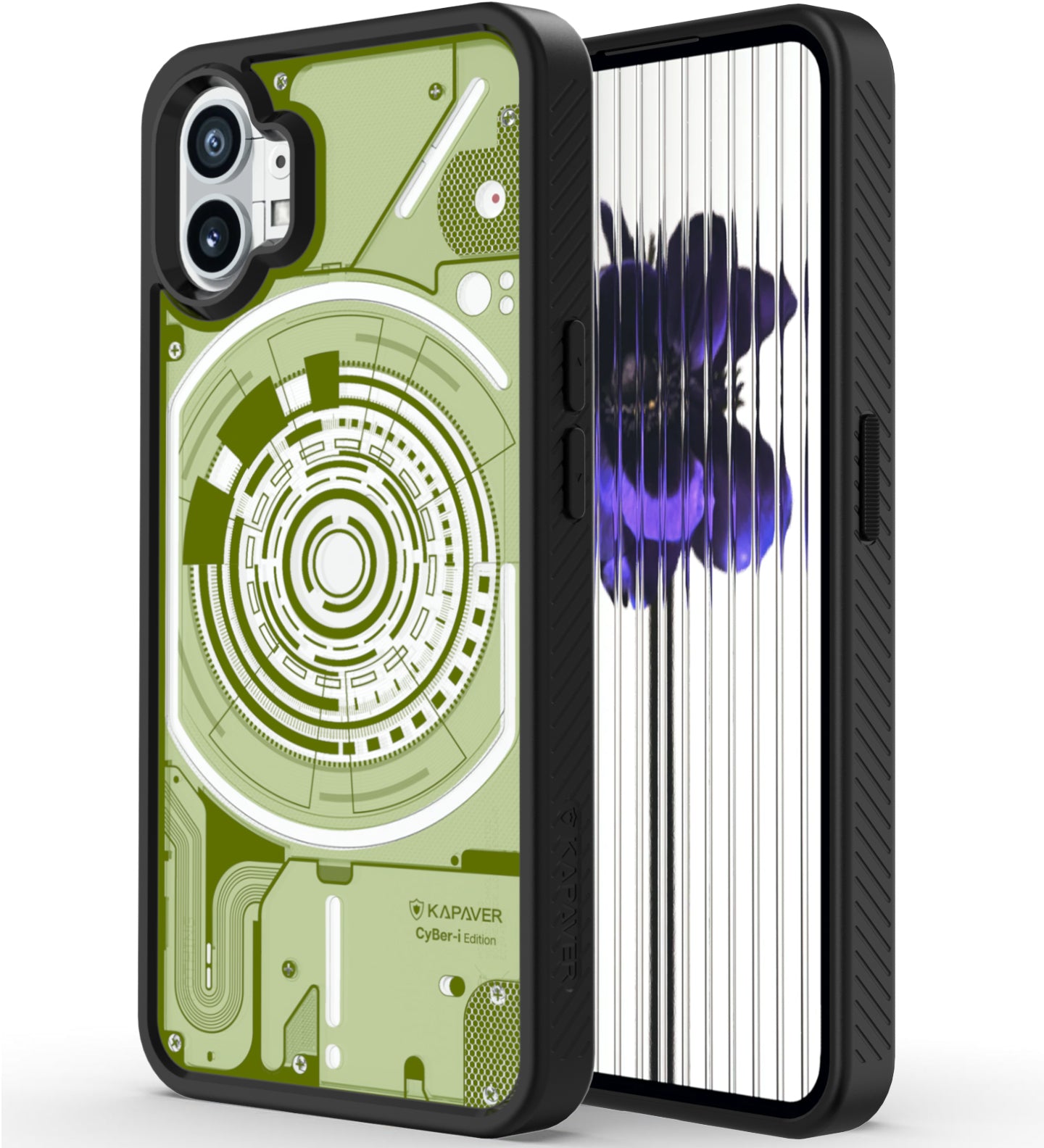 Best Nothing Phone 1 Back Cover Case | CyBer-i Edition - Black (02)