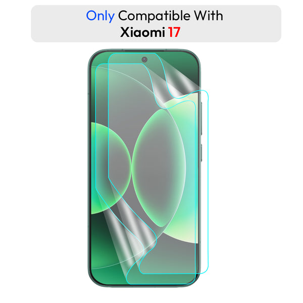 Xiaomi 17 Screen Protector Guard [Matte Clear] | Easy Do Film - 2 Pack [NOT TEMPERED GLASS]