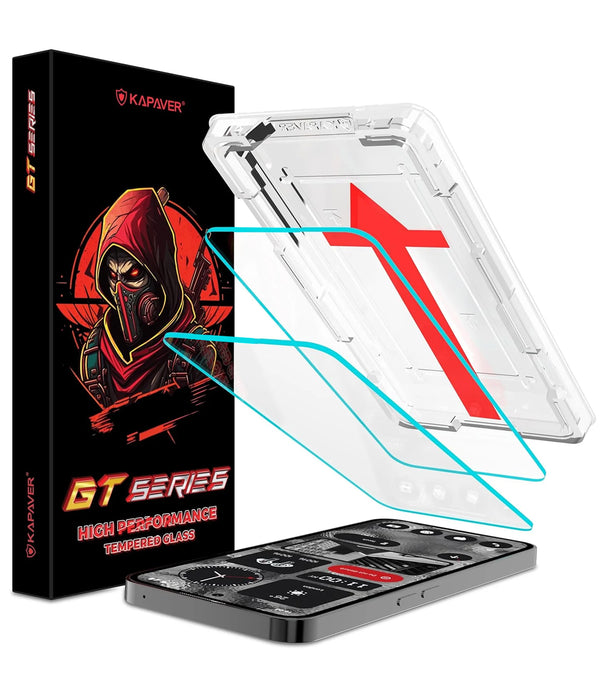 Nothing Phone 2 Tempered Glass Screen Protector Guard | Glass HD - 2 Pack (with 2 EasyDo Applicator)