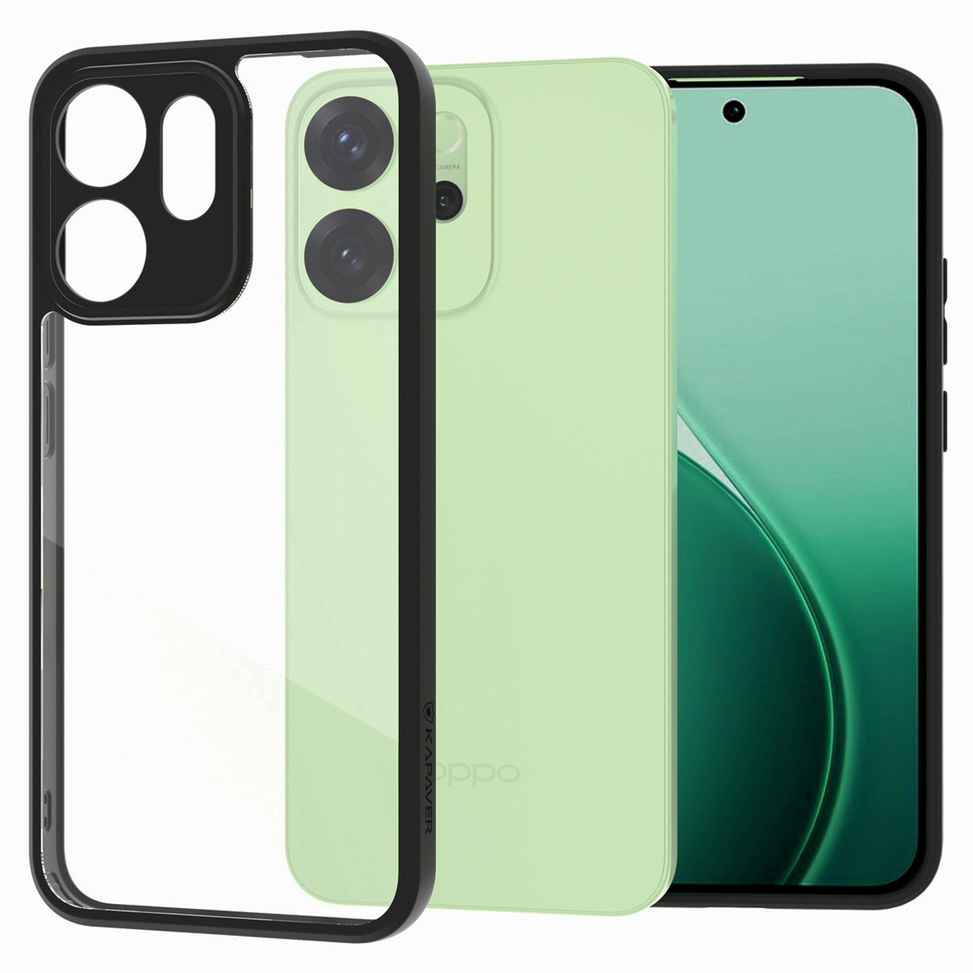 Oppo Reno 14 Back Cover Case | Hybrid - Black