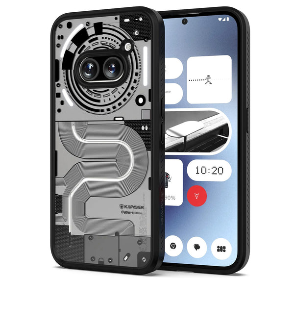 (Refurbished) Nothing Phone 2a / 2a Plus 5G Back Cover Case | CyBer-i Edition - Black (01)