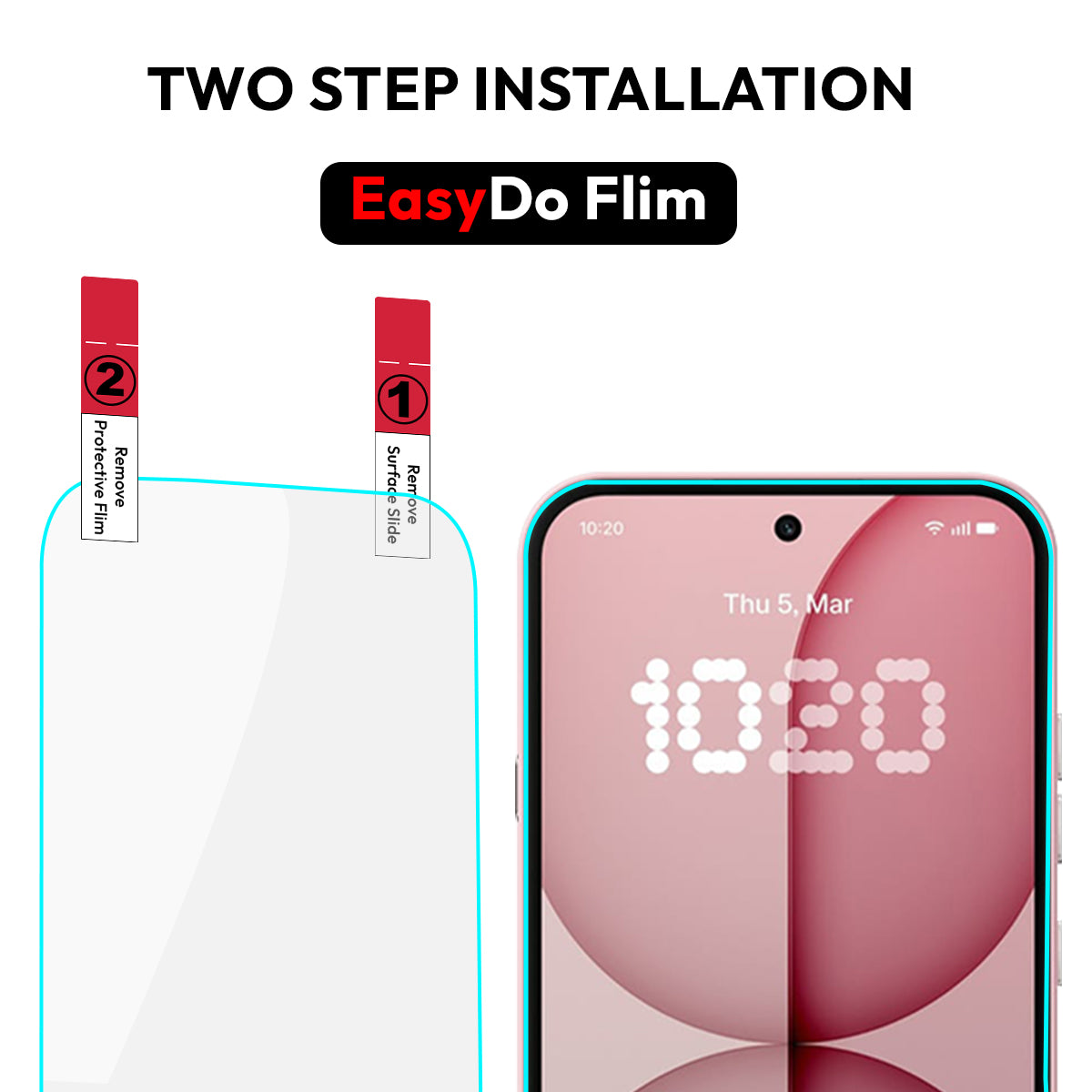 Displaybeschermfolie voor Nothing Phone (4a) Pro, 2 stuks gehard glas