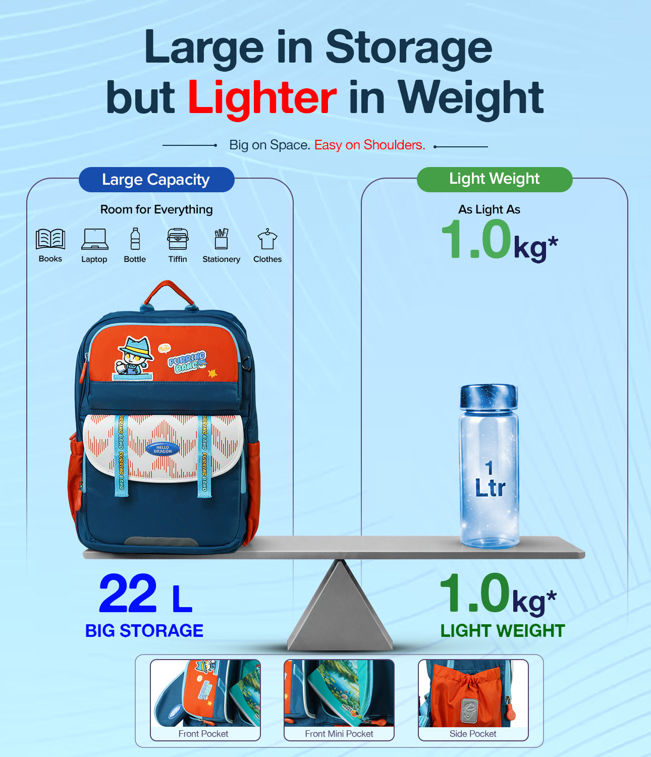 Lightweight school bag