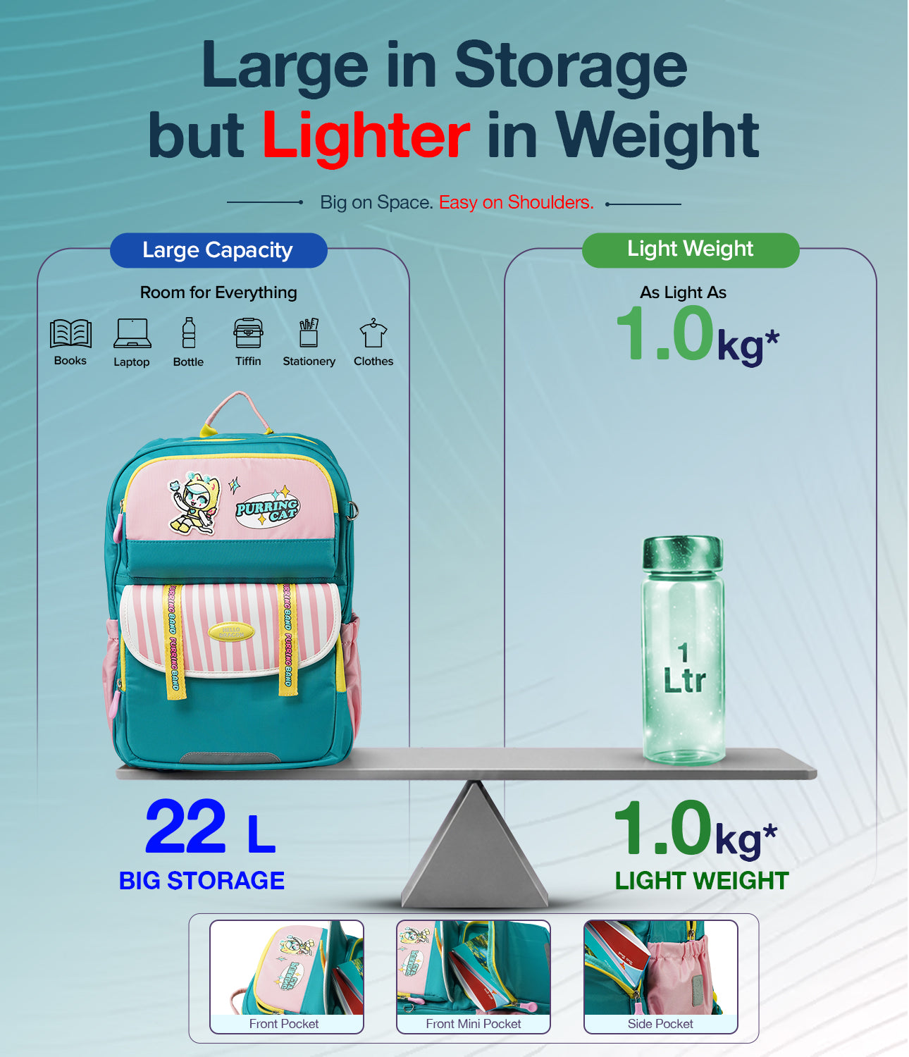 Comfortable AGS school backpack designed for young children