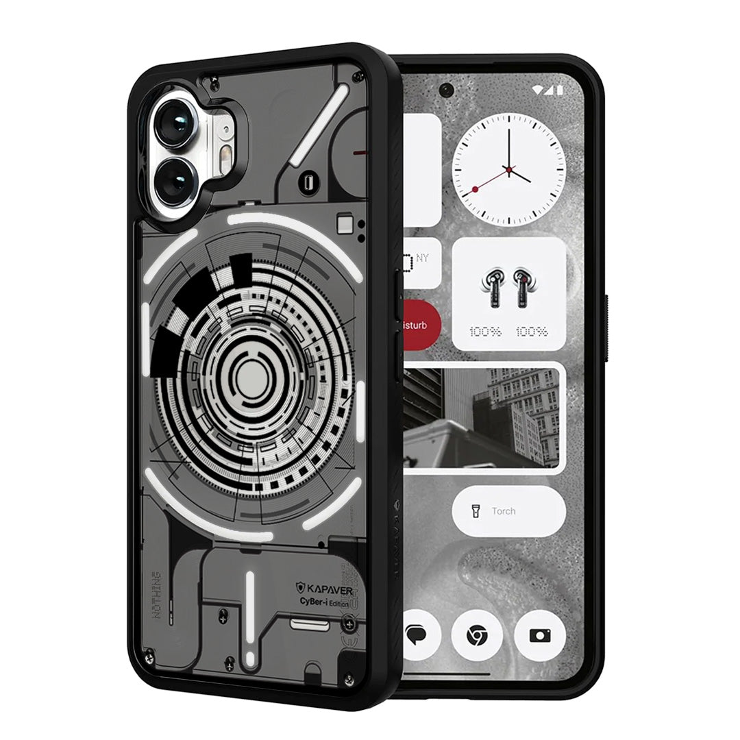 Nothing Phone 2 Back Cover Case | CyBer-i Edition - Black (01)