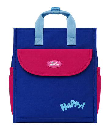 violet school lunch bag