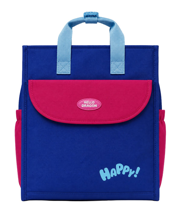 HELLO DRAGON by Kapaver Reusable Lunch Bag for Kids & Women | Insulated Tote Bag for School, Office, Picnic & Travel | Lightweight 13L Lunch Bag with Spacious Storage - Bluish Violet