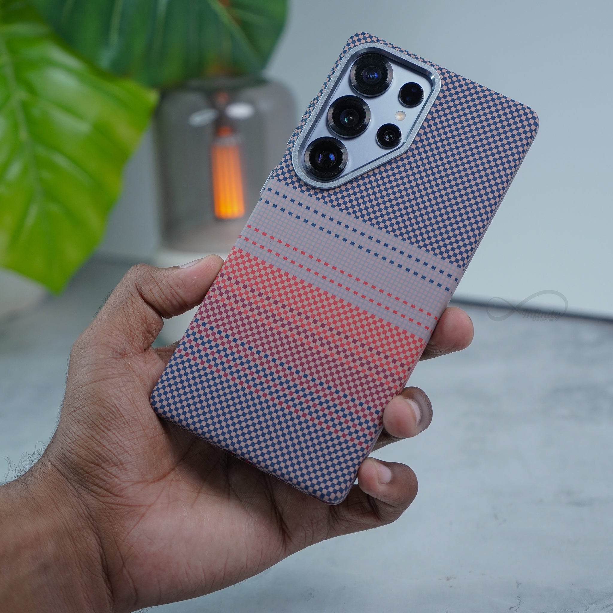 Samsung Galaxy S25 Ultra Back Cover Case | Carbon Fiber Mag-X - Gray