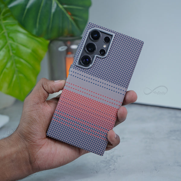 Samsung Galaxy S24 Ultra Back Cover Case | Carbon Fiber Mag-X - Gray