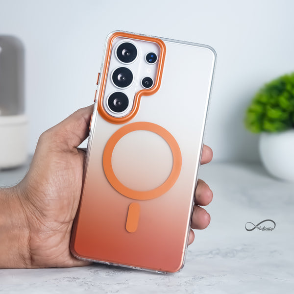 Samsung Galaxy S26 Ultra Back Cover Case | Gradient Mag-X - Orange