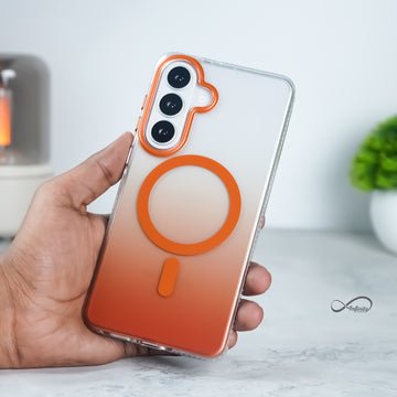 Samsung Galaxy S26 Plus Back Cover Case | Gradient Mag-X - Orange