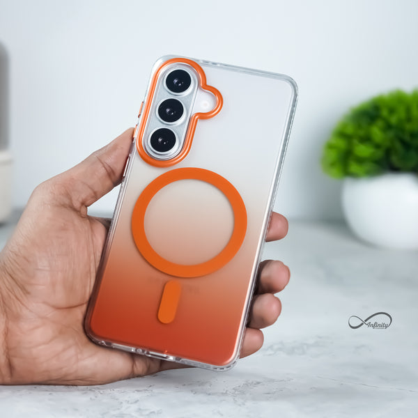 Samsung Galaxy S26 Back Cover Case | Gradient Mag-X - Orange