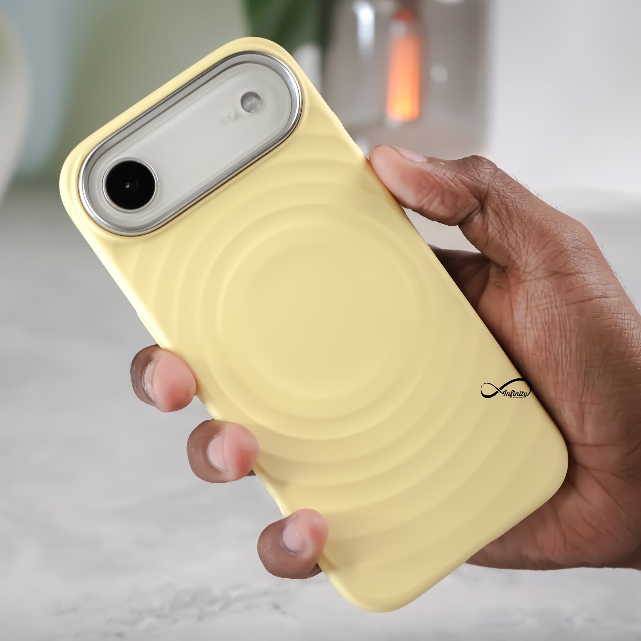 iPhone 17 Air Back Cover Case | Silicone Mag-X - Yellow