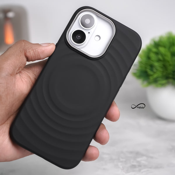 iPhone 17 Back Cover Case | Silicone Mag-X - Black