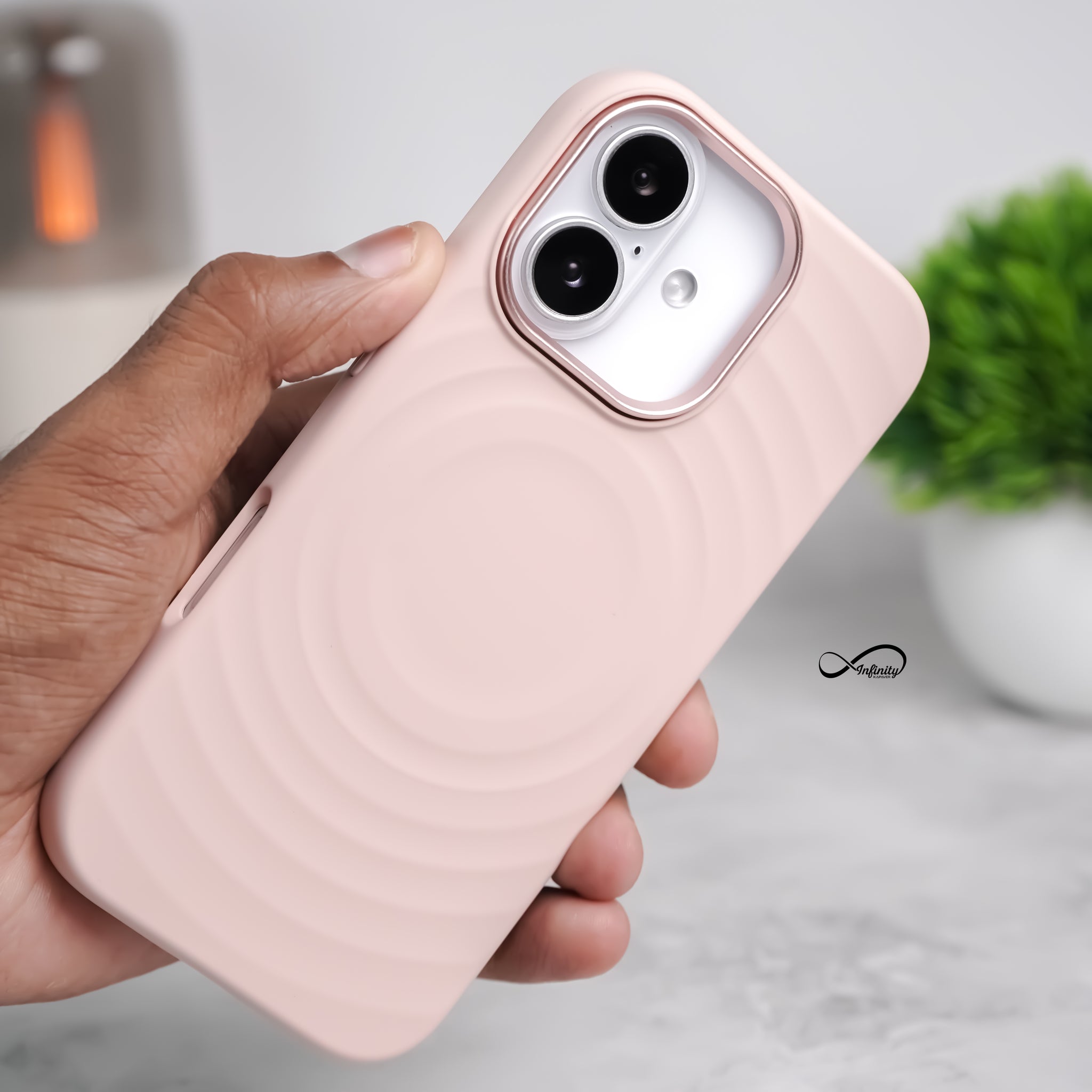 iPhone 17 Back Cover Case | Silicone Mag-X - Pink