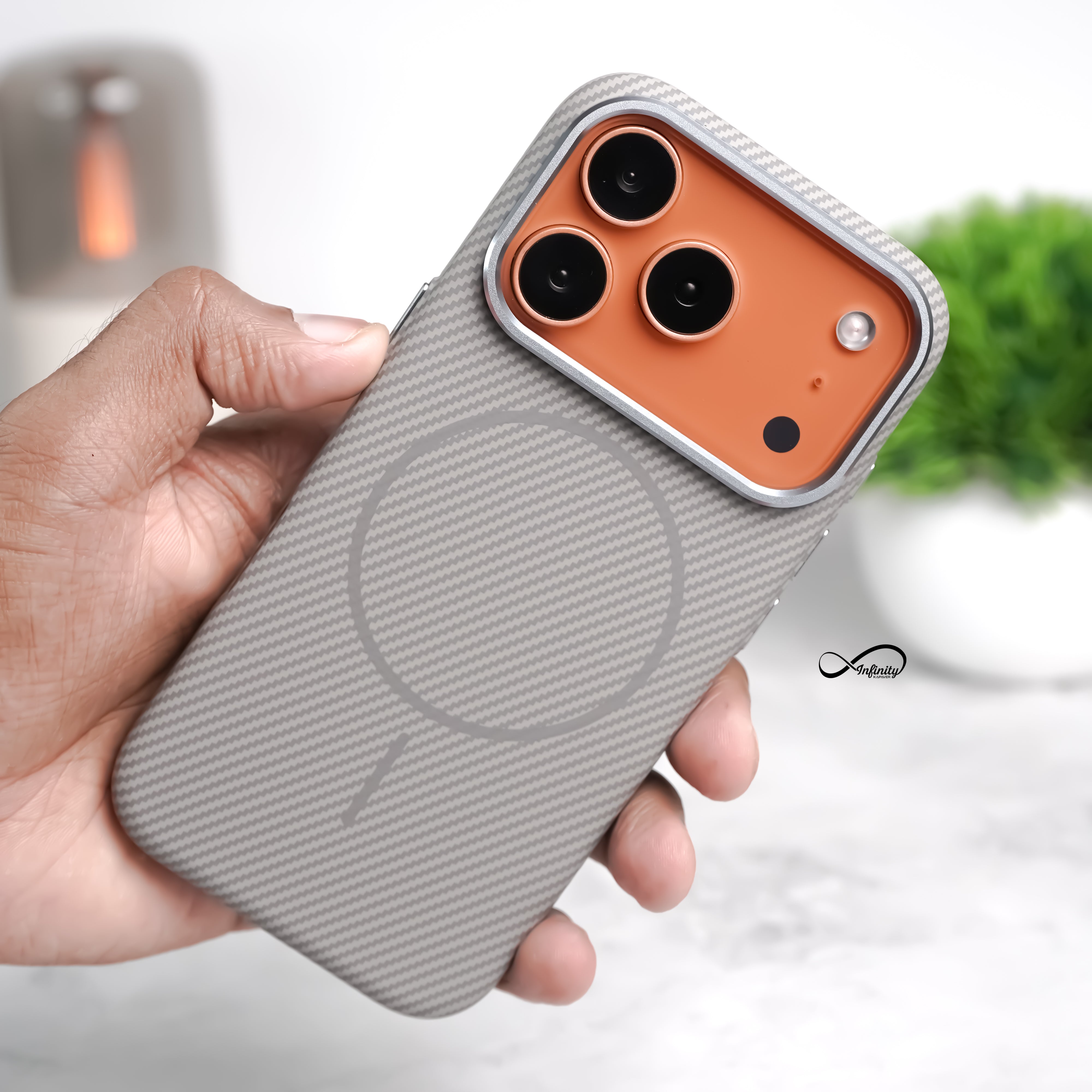 Best iPhone 17 Pro Back Cover Case | Elektro Armor Mag-X - Gray
