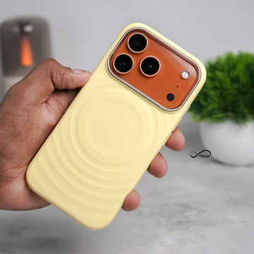 iPhone 17 Pro Back Cover Case | Silicone Mag-X - Yellow