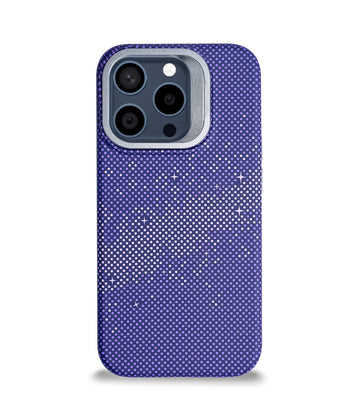 iPhone 15 Pro Back Cover Case | Carbon Fiber Kickstand Mag-X - Galaxy Purple