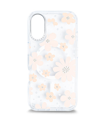 iPhone 16 Back Cover Case | Floral Case Mag-X - Gold