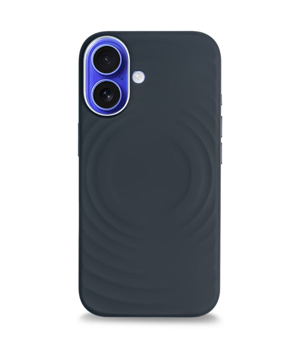 iPhone 16 Back Cover Case | Silicone Mag-X - Black