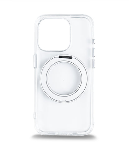 iPhone 15 Pro Max Back Cover Case | 360 Kickstand Mag-X - Clear