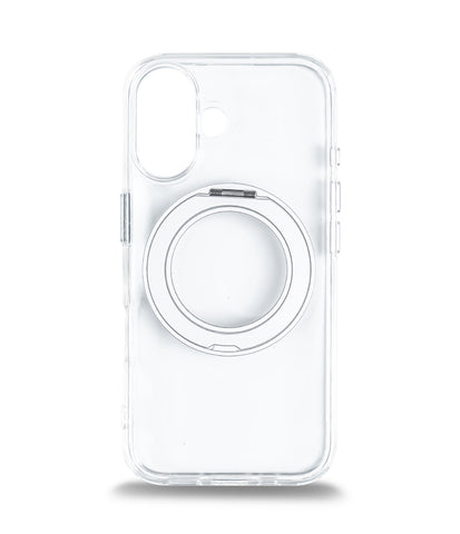 iPhone 16 Back Cover Case | 360 Kickstand Mag-X - Clear