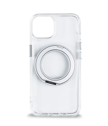 iPhone 14 Back Cover Case | 360 Kickstand Mag-X - Clear